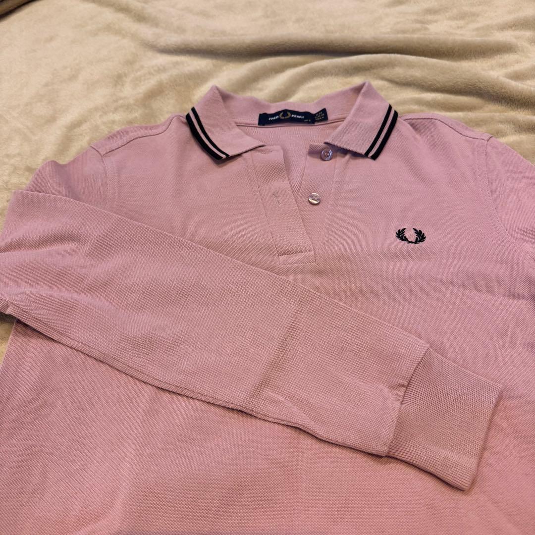 FRED PERRY フレッドペリー ポロシャツ 長袖 ピンク