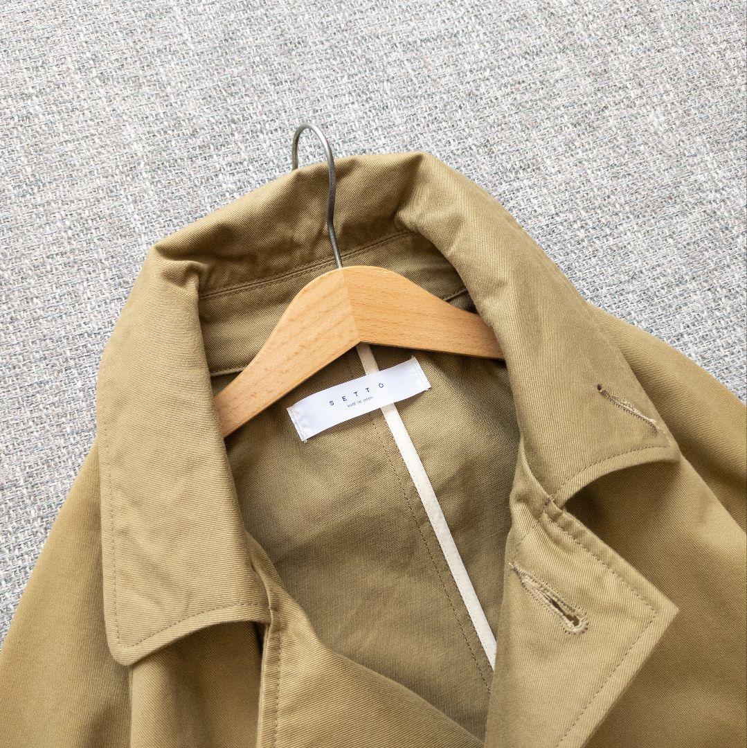 SETTO　近年モデル　春秋冬　バルコート　ゆったり　ロング丈　着用感のない美品