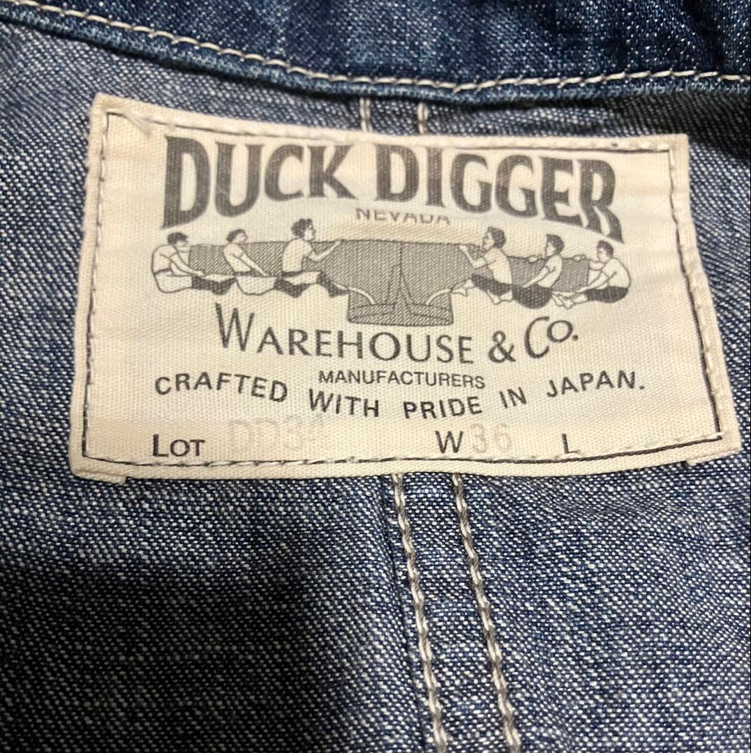ウエアハウス DUCK DIGGER デニムカバーオール W36 DD 日本製