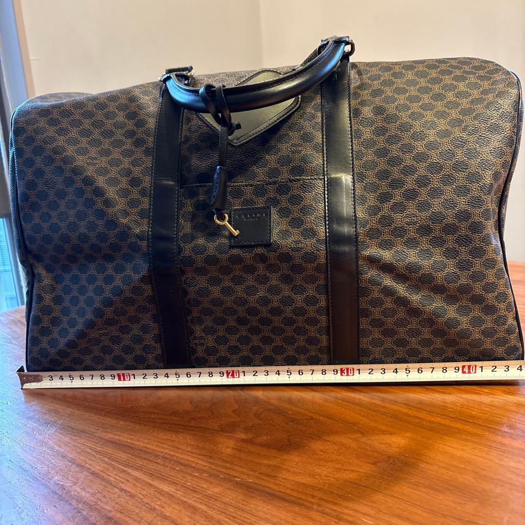 セリーヌ CELINE ボストンバック 黒 マカダム 大容量