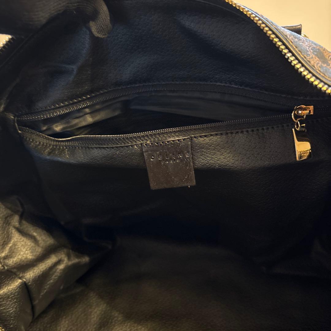セリーヌ CELINE ボストンバック 黒 マカダム 大容量