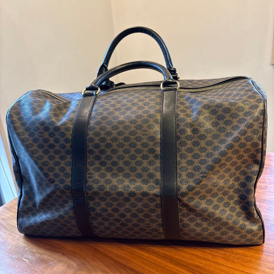 セリーヌ CELINE ボストンバック 黒 マカダム 大容量