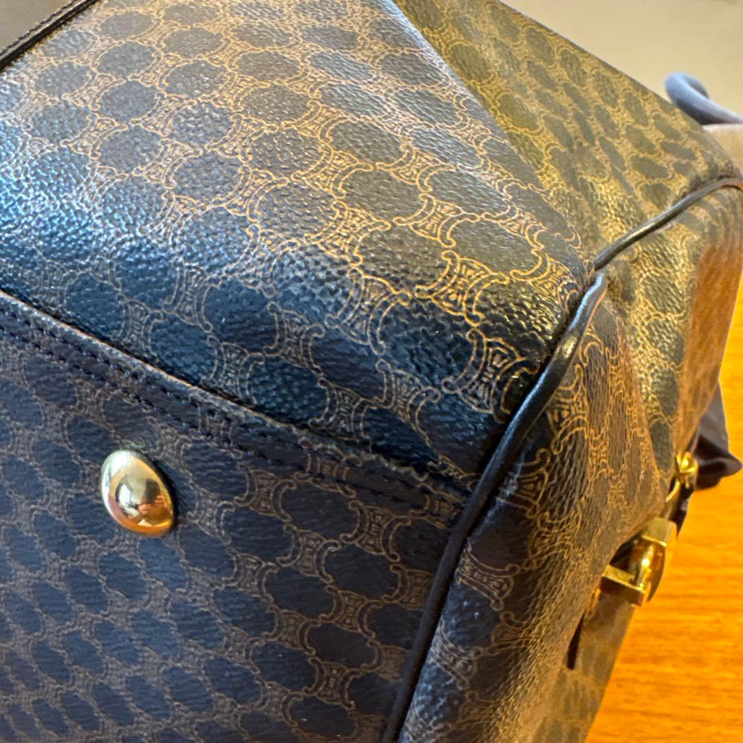 セリーヌ CELINE ボストンバック 黒 マカダム 大容量