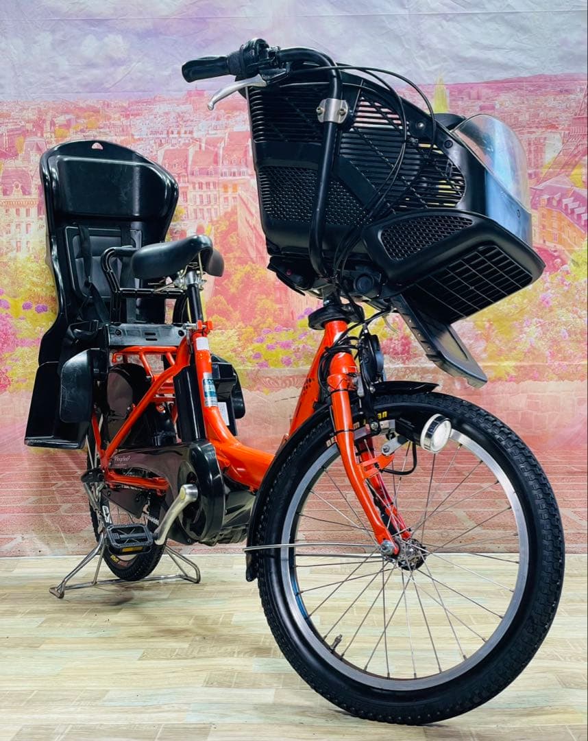 ZK3705 電動自転車 ブリヂストン アンジェリーノ 子供乗せ 20インチ