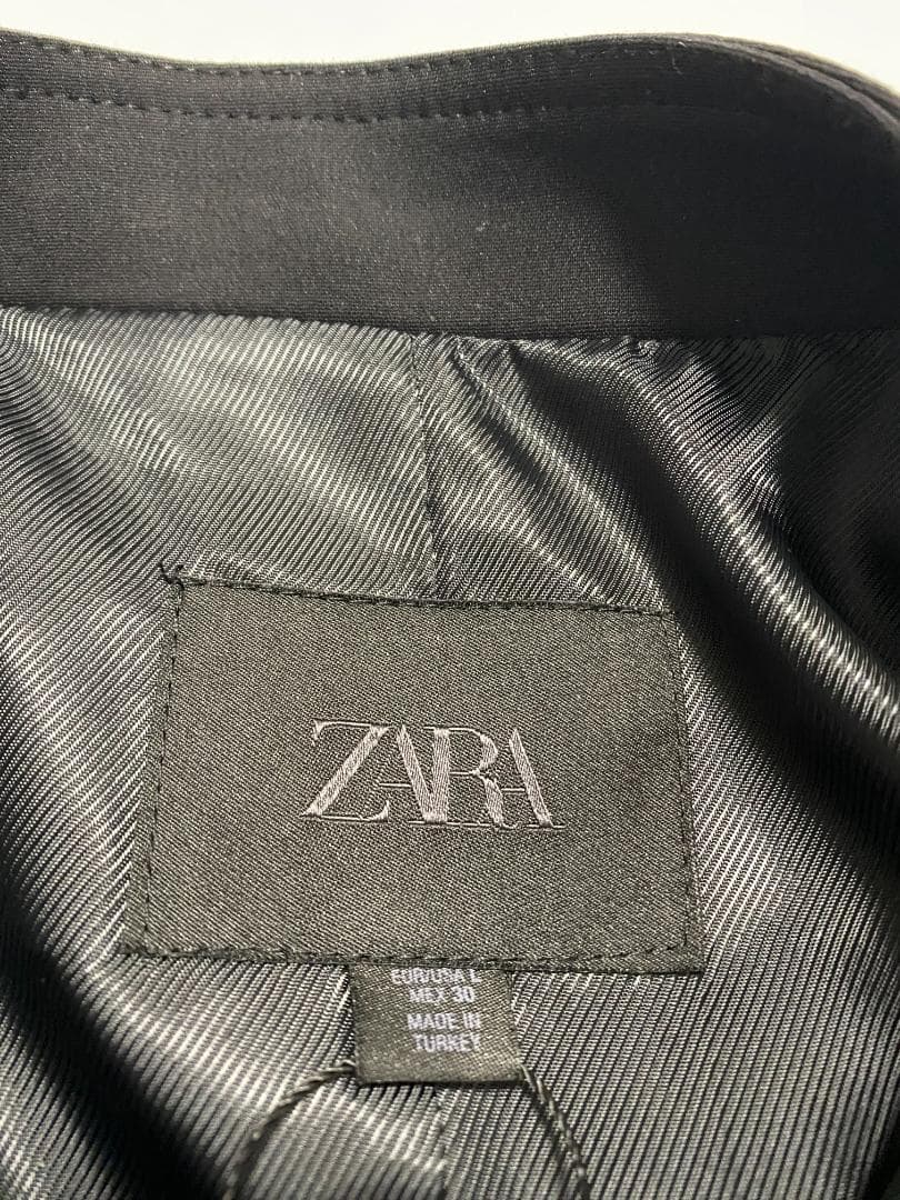 新品 ZARA ナポレオンジャケット ボタン付きフィットブレザー L