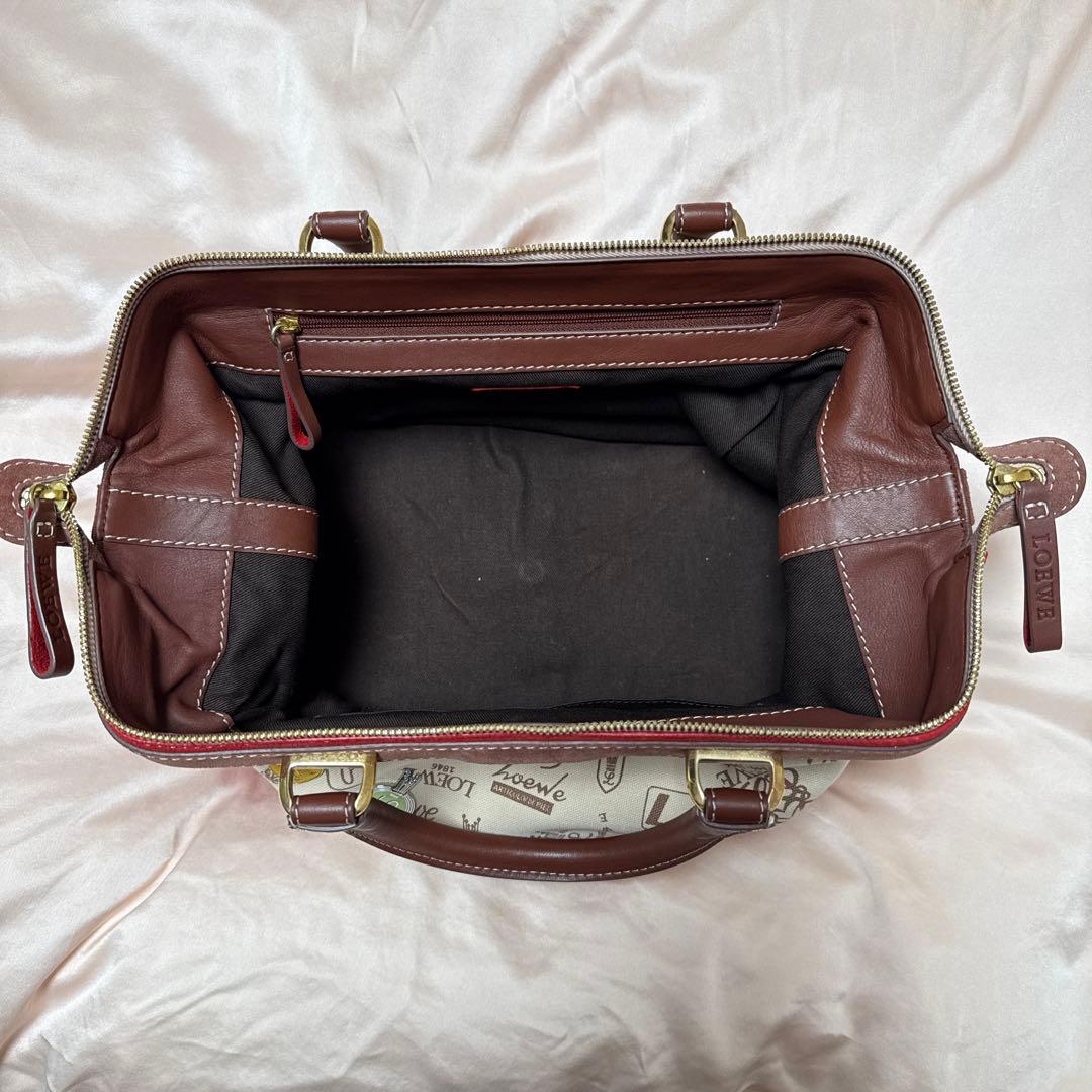 LOEWE ロエベ 160周年 ドクターズバッグ キャンパス レッド