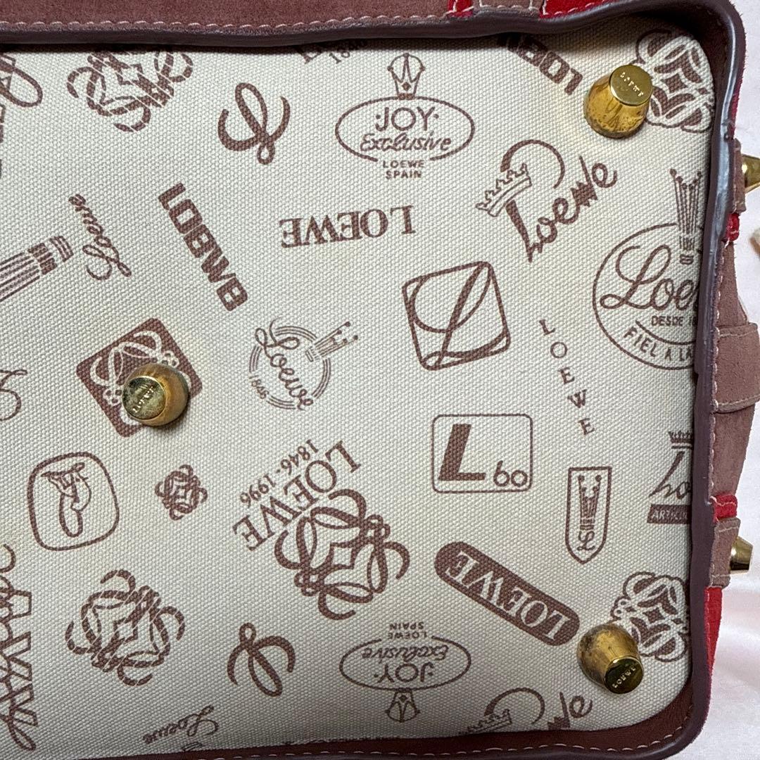 LOEWE ロエベ 160周年 ドクターズバッグ キャンパス レッド