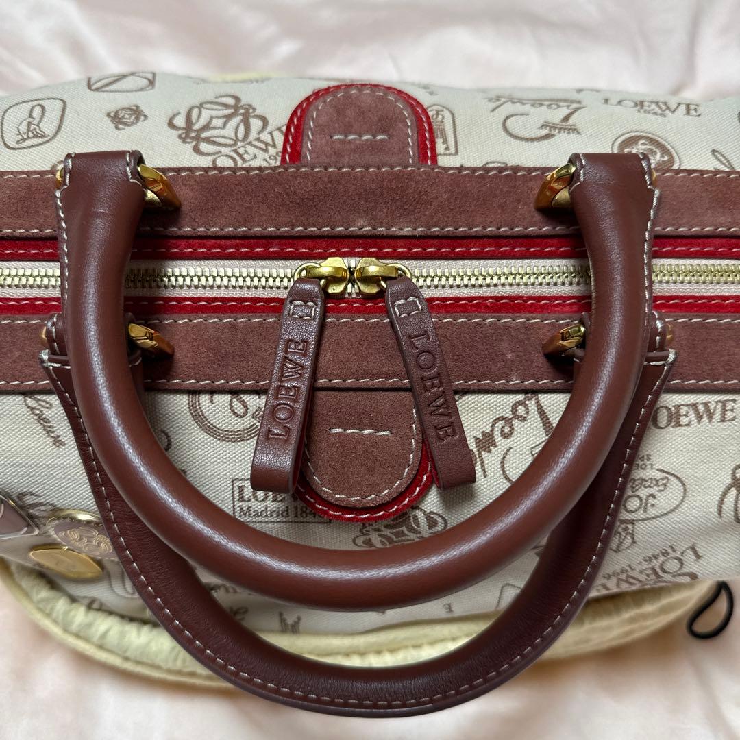 LOEWE ロエベ 160周年 ドクターズバッグ キャンパス レッド