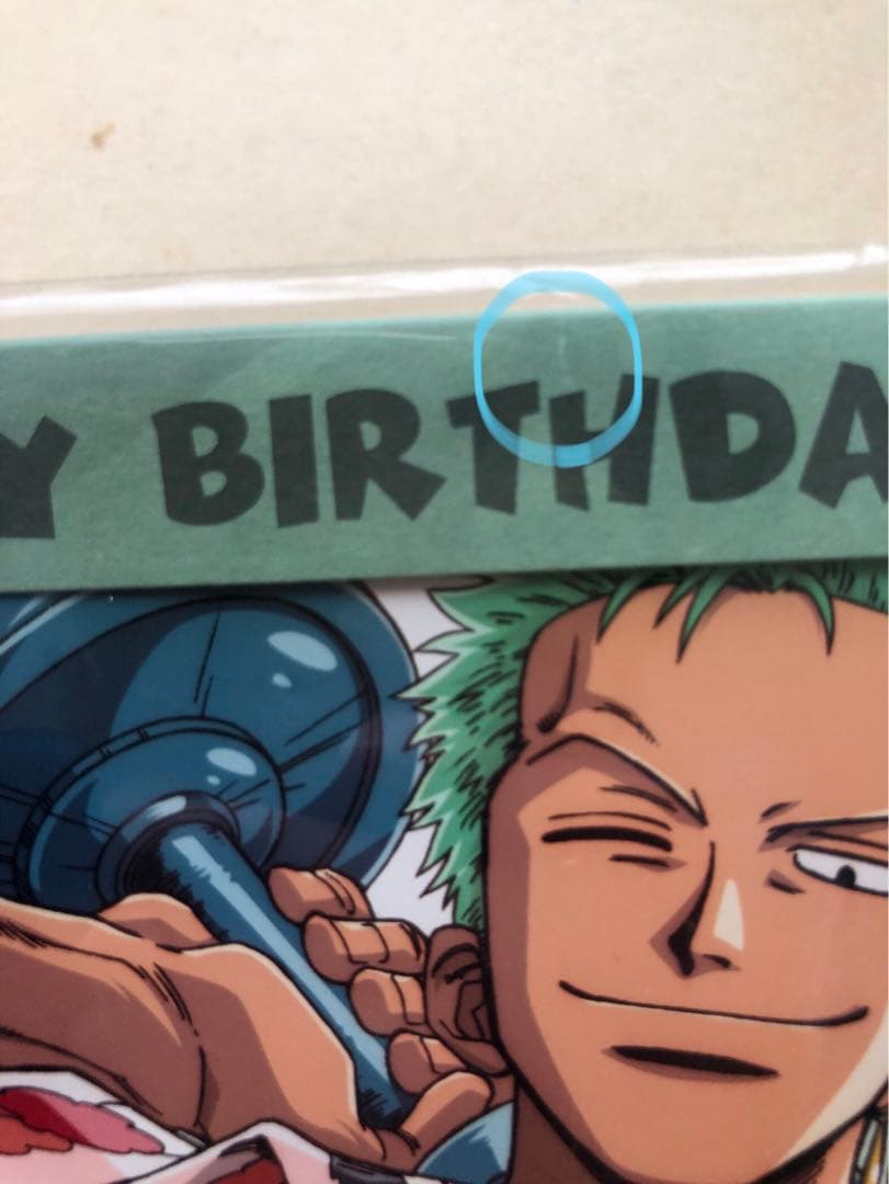 Happy Birthday ブロマイドセット 2点 ピンズ付き ゾロ サンジ