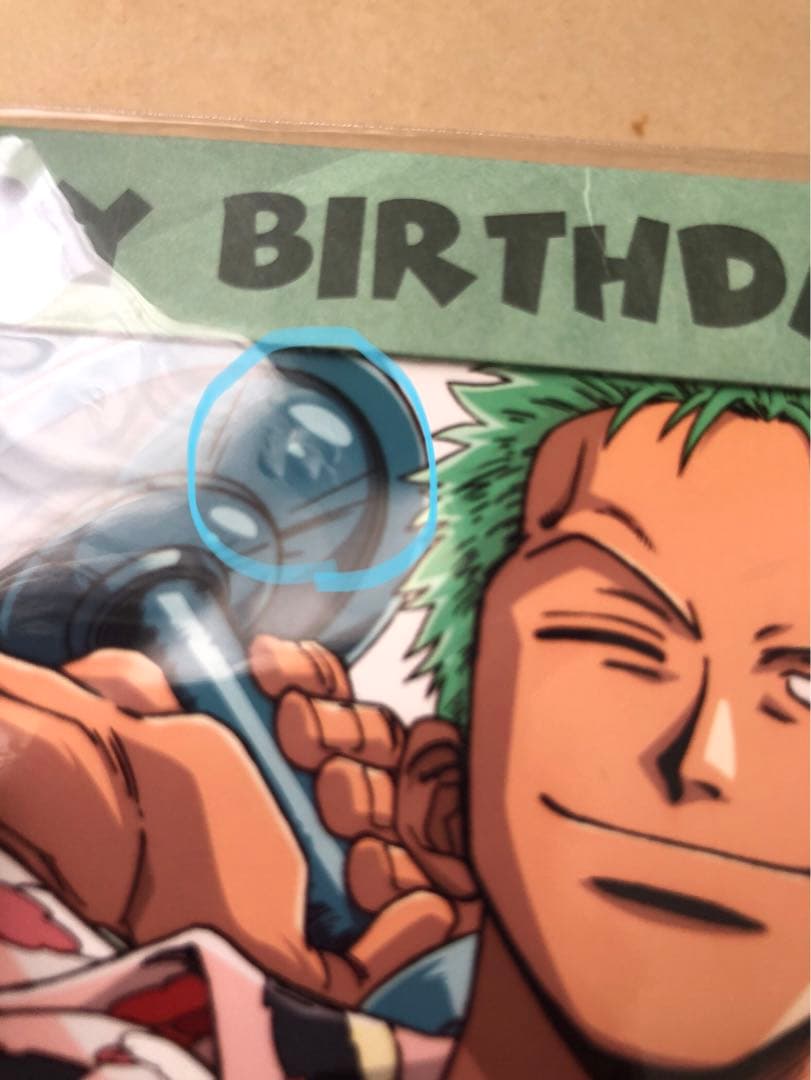 Happy Birthday ブロマイドセット 2点 ピンズ付き ゾロ サンジ