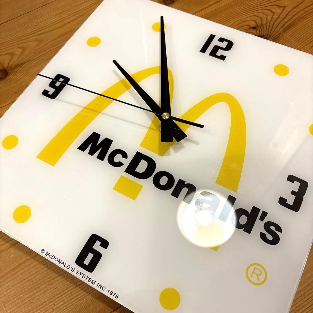 1978年　マクドナルド　ゴールデンアーチロゴ　ウォールクロック　看板　サイン