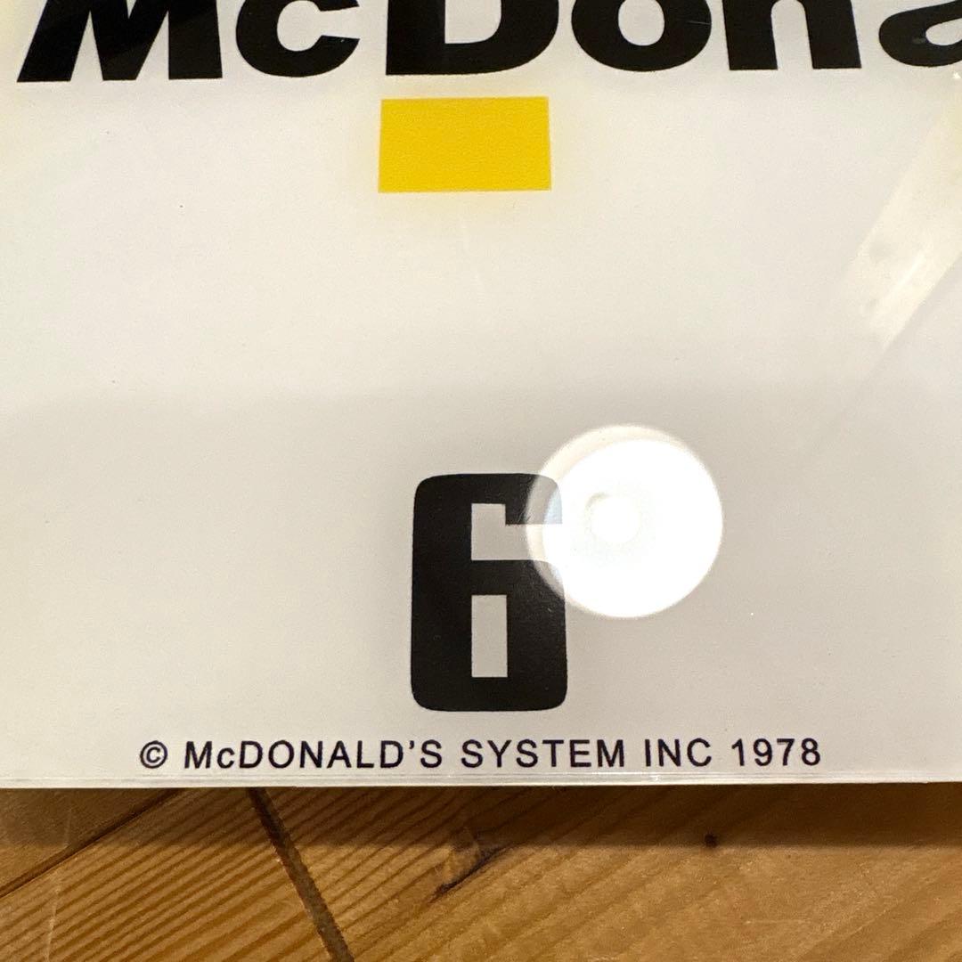 1978年　マクドナルド　ゴールデンアーチロゴ　ウォールクロック　看板　サイン