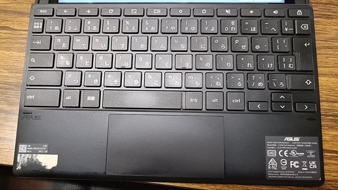 【バッテリー良好88%】ASUS Chromebook CZ1 タブレットPC