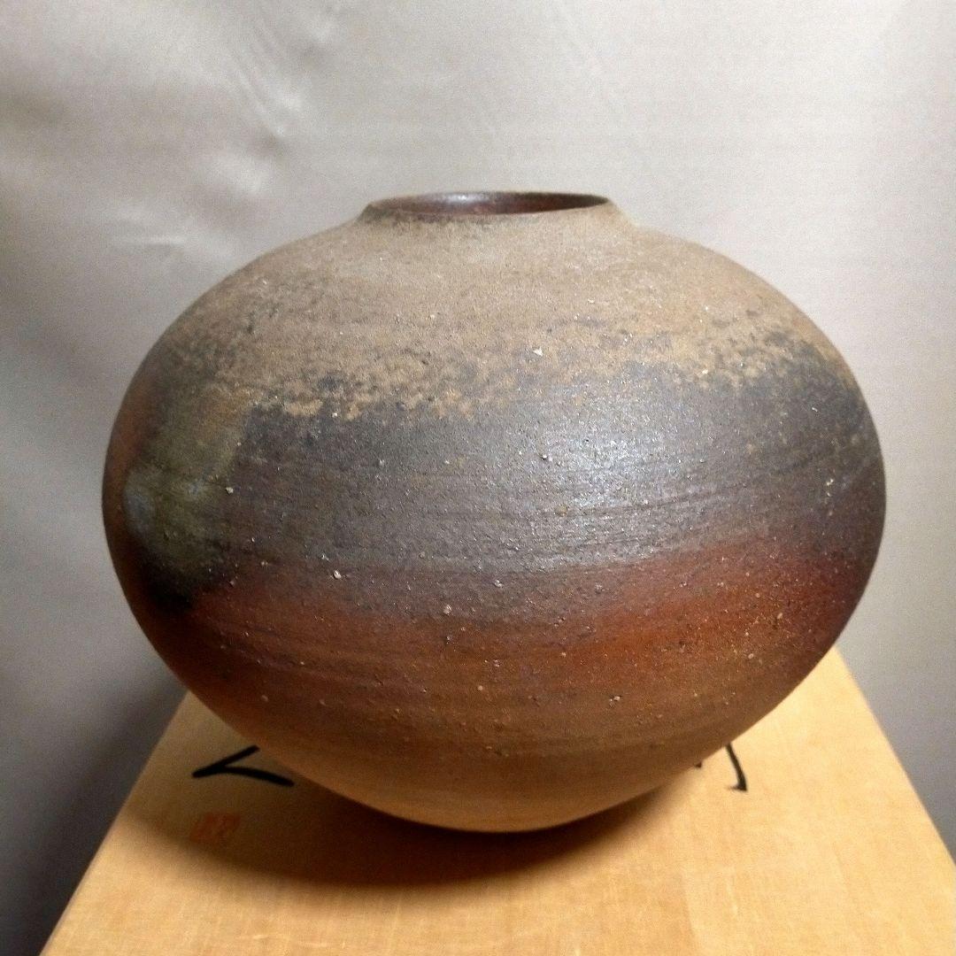 美品★備前焼 壷 花瓶★大友久作 ★箱付き