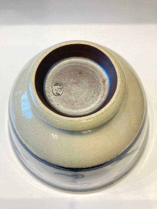 膳所焼　トンボ　茶碗　茶道具　共箱つき