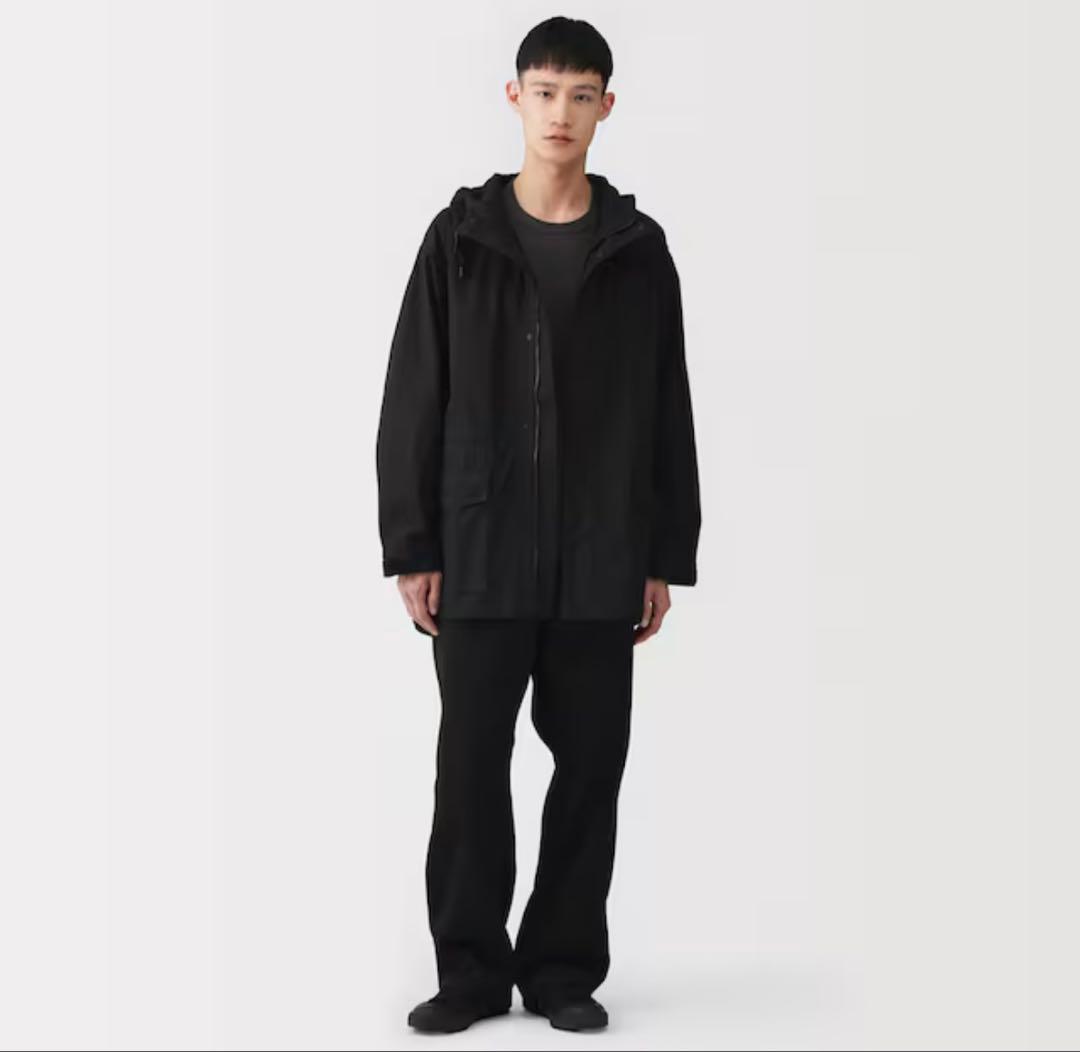 1回のみ着用MUJI Labo コットンライトキャンバスフーデッドブルゾン