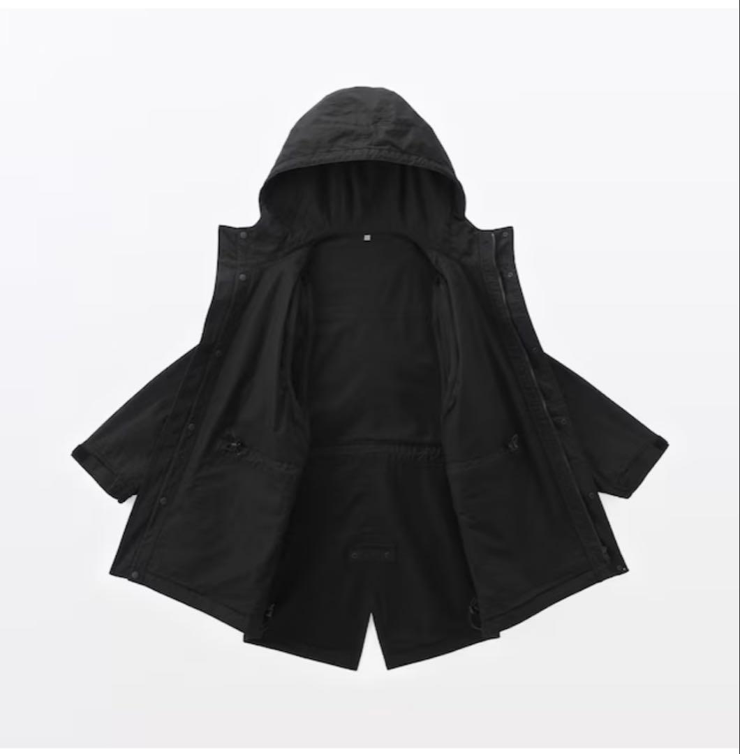 1回のみ着用MUJI Labo コットンライトキャンバスフーデッドブルゾン