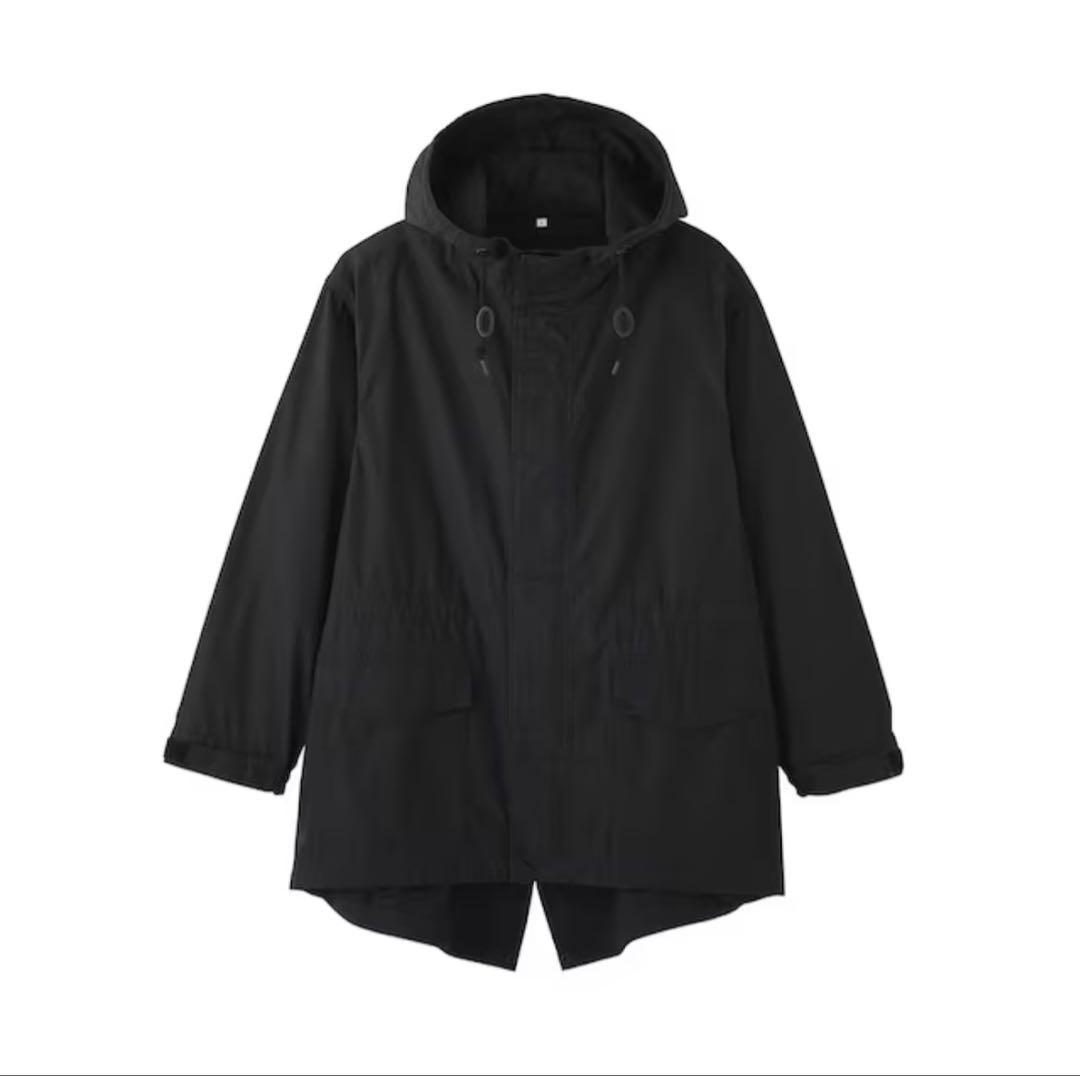 1回のみ着用MUJI Labo コットンライトキャンバスフーデッドブルゾン