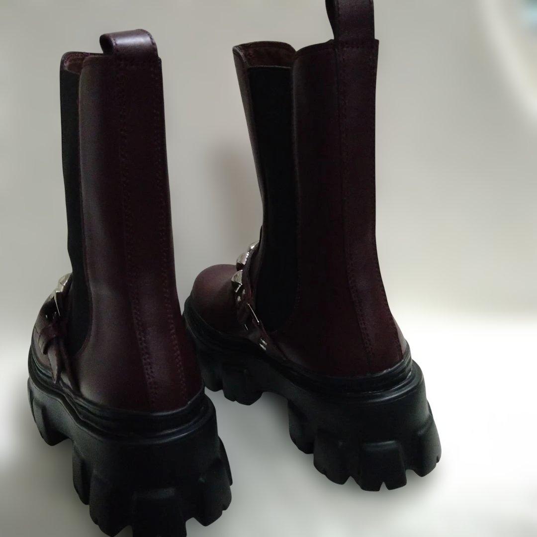 ヒステリックグラマー スタッズ付き サイドゴアブーツ 厚底　新品