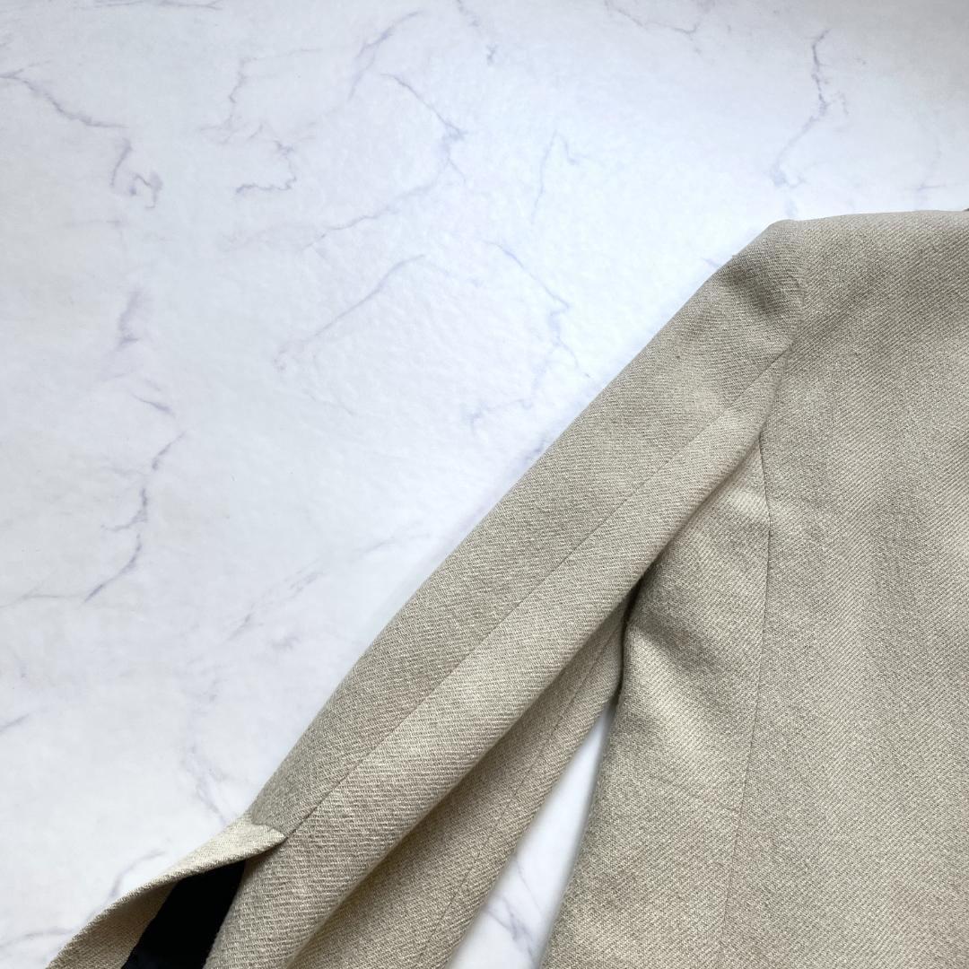 AP STUDIO コットンリネン Tweed ジャケット 38 ベージュ