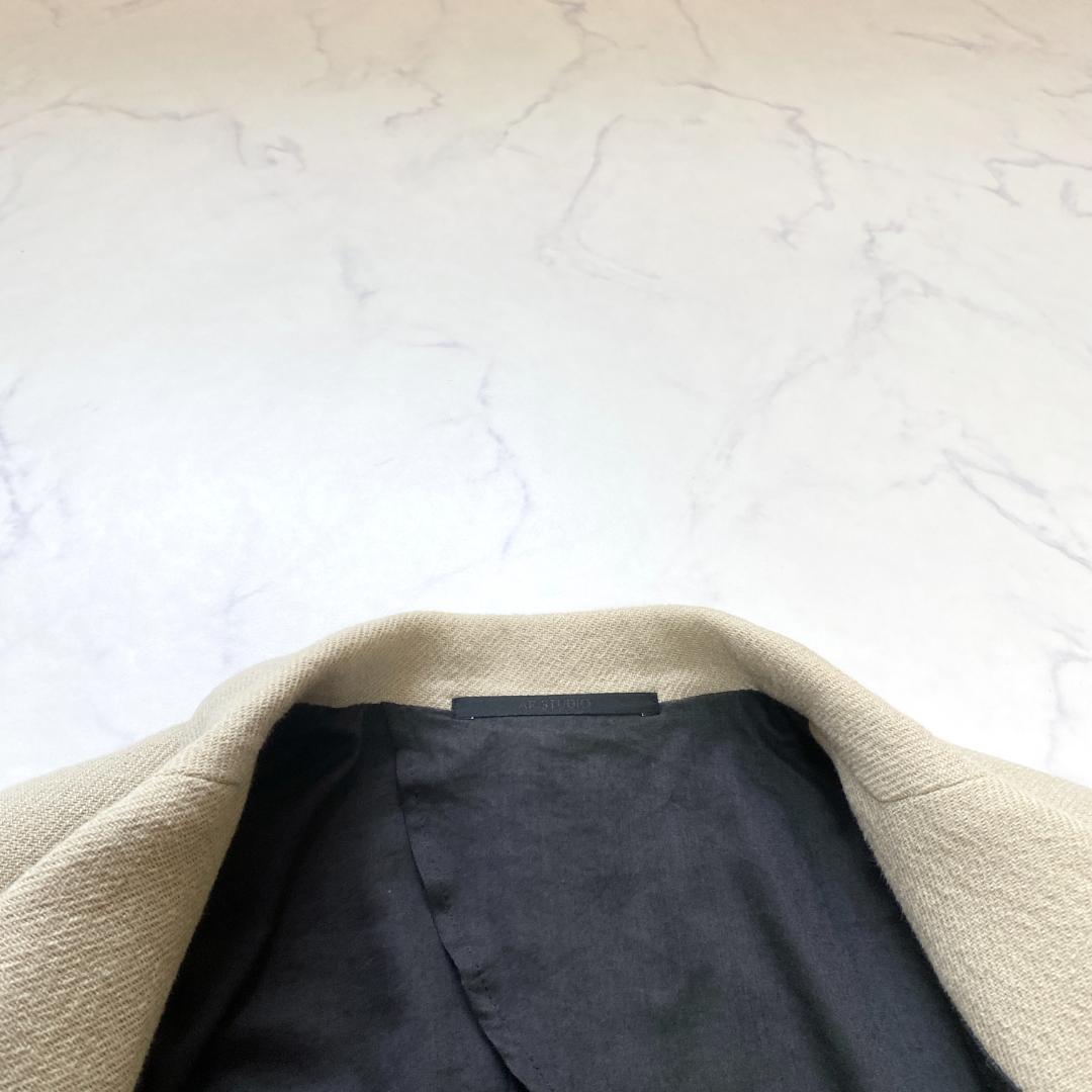 AP STUDIO コットンリネン Tweed ジャケット 38 ベージュ