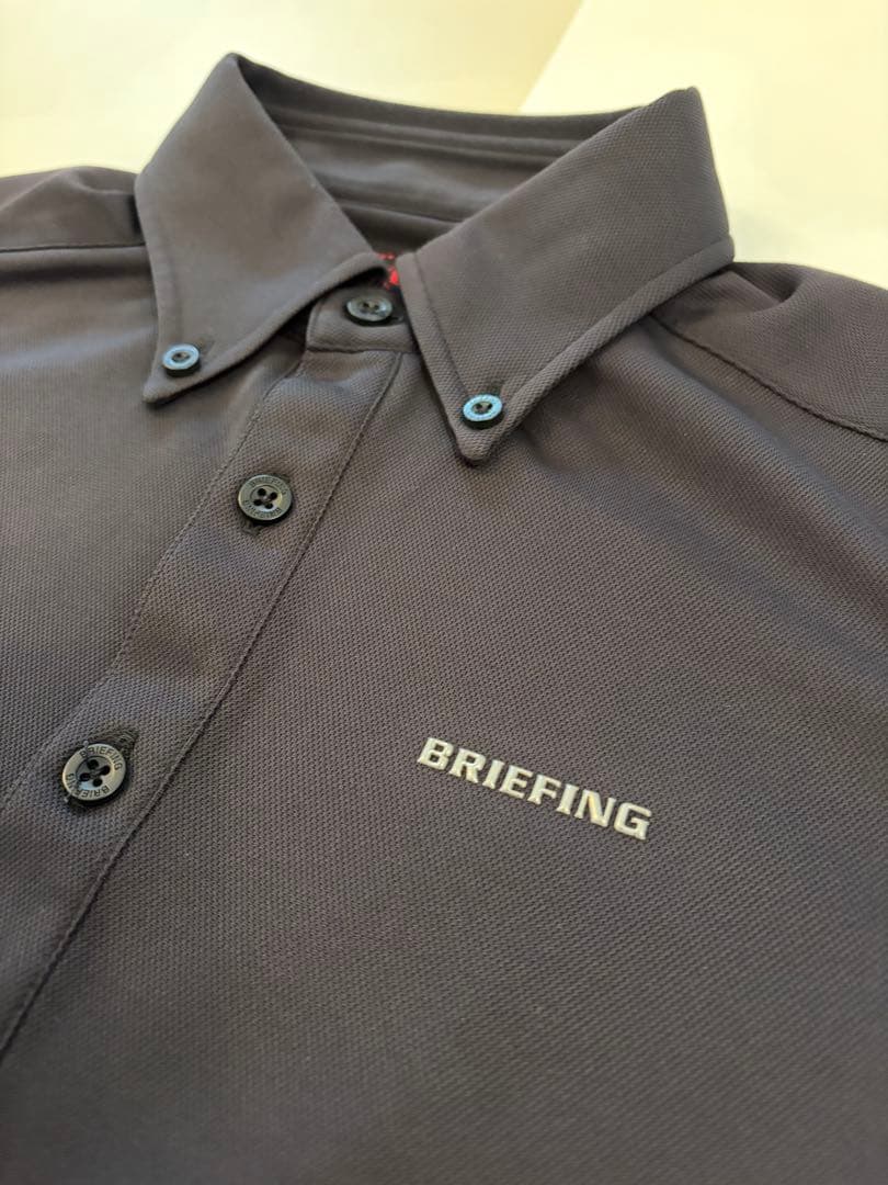 BRIEFING ブラック　ポロシャツ
