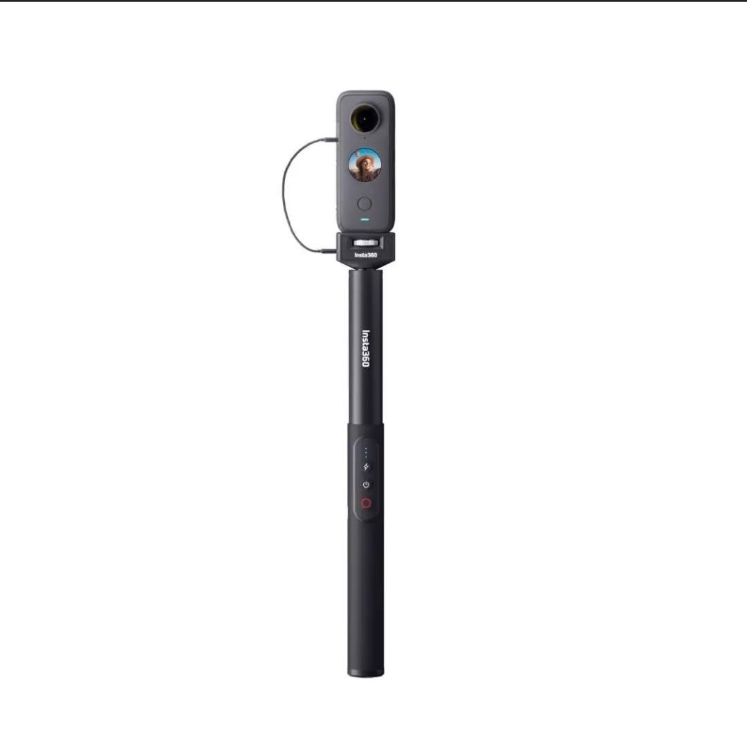 Insta360 自撮り棒 伸縮式 バッテリー機能付き