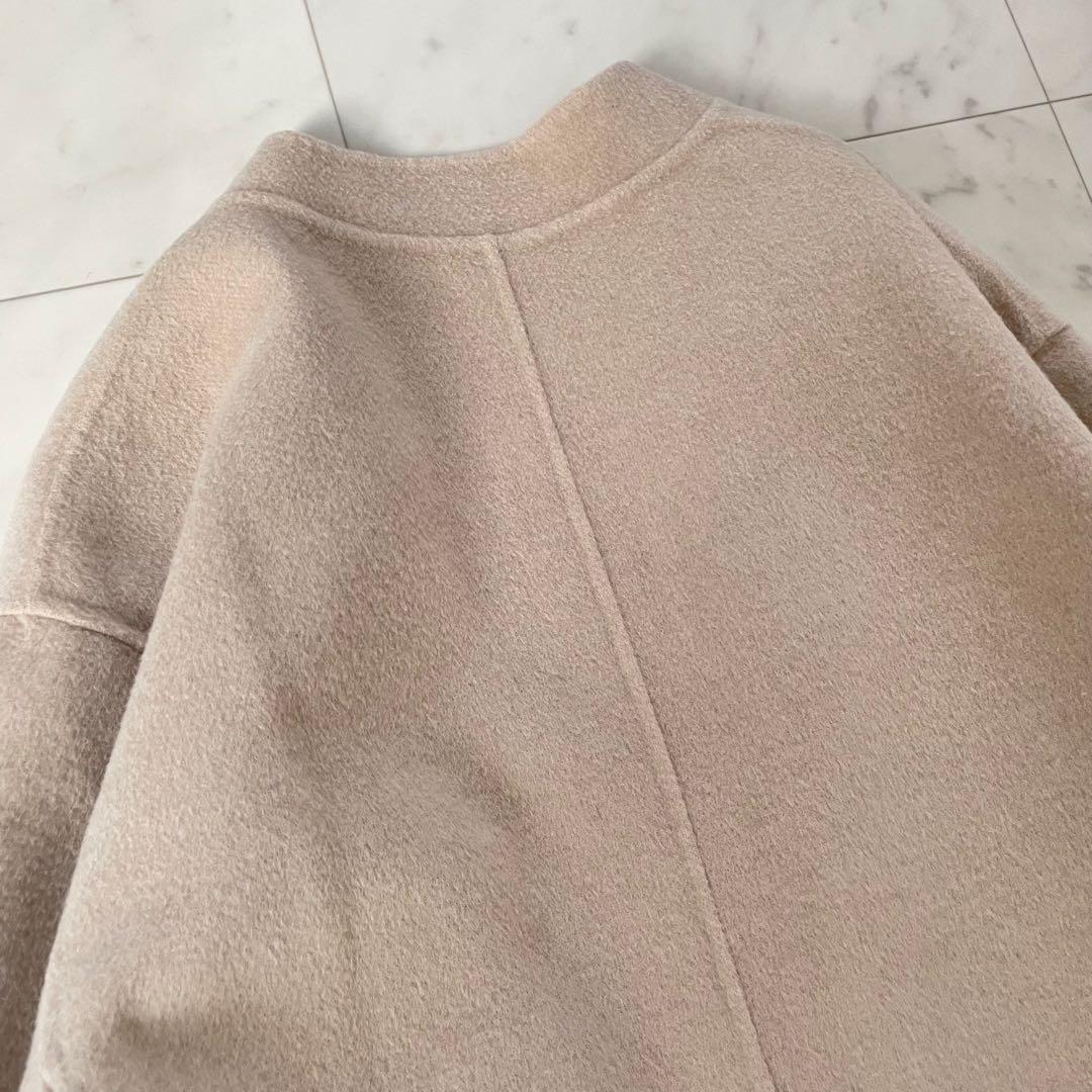 美品✨ギャルリーヴィ ウールダブルフェイス ストール コート ベージュ