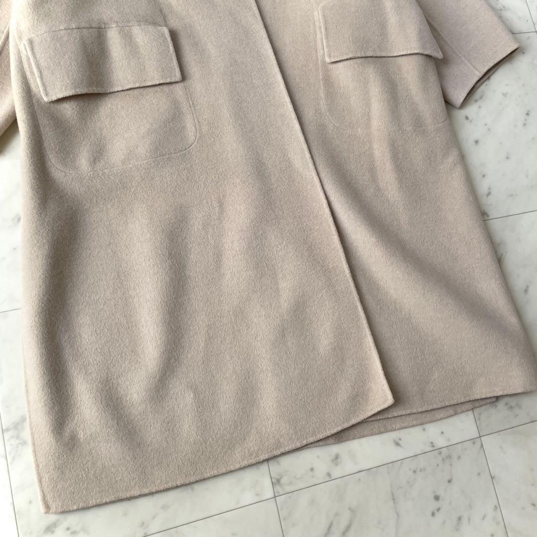 美品✨ギャルリーヴィ ウールダブルフェイス ストール コート ベージュ