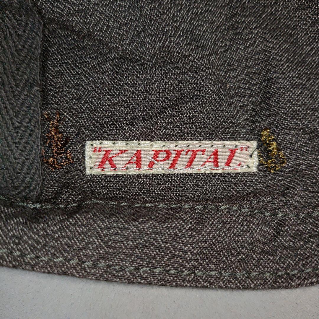 KAPITAL キャピタル廃盤イカリ マーク刺繍ドット柄ワークキャップCAP新品