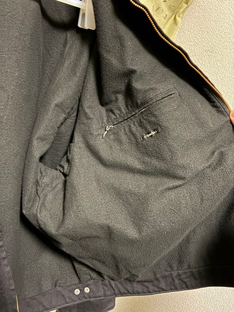COMOLI 26SS ブラックデニムジップショートジャケット 3