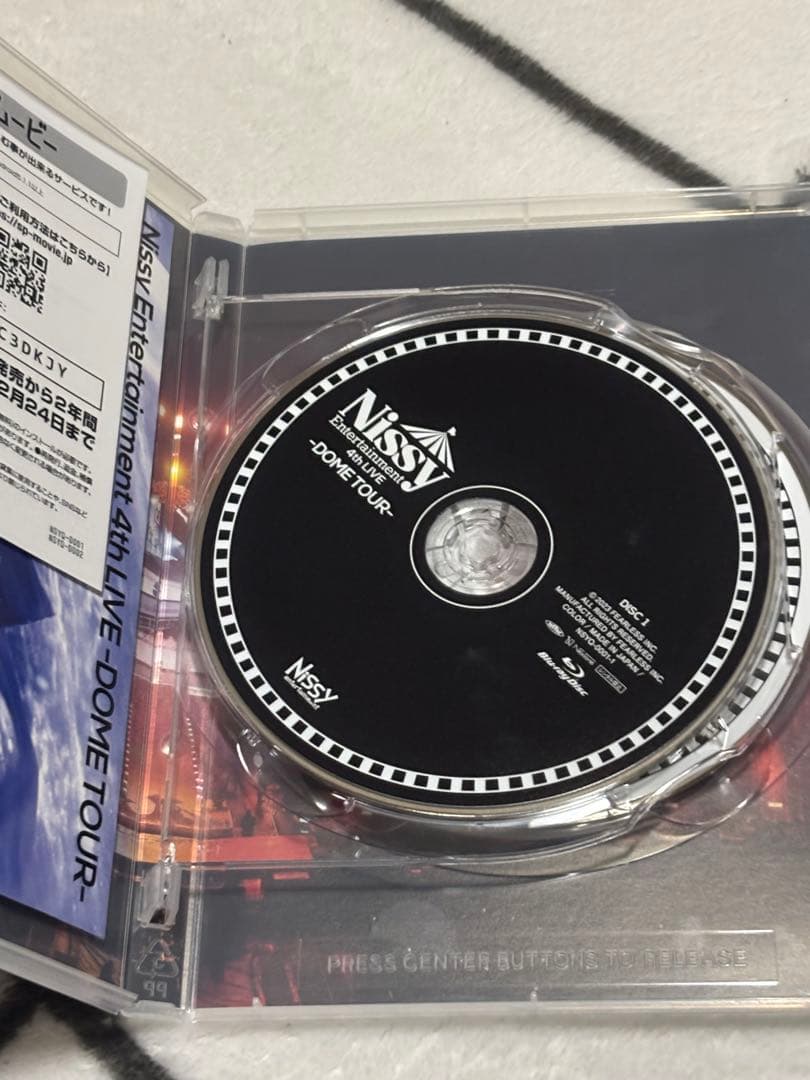 Nissy 4thLIVE -DOME TOUR- Nissy盤 Blu-ray