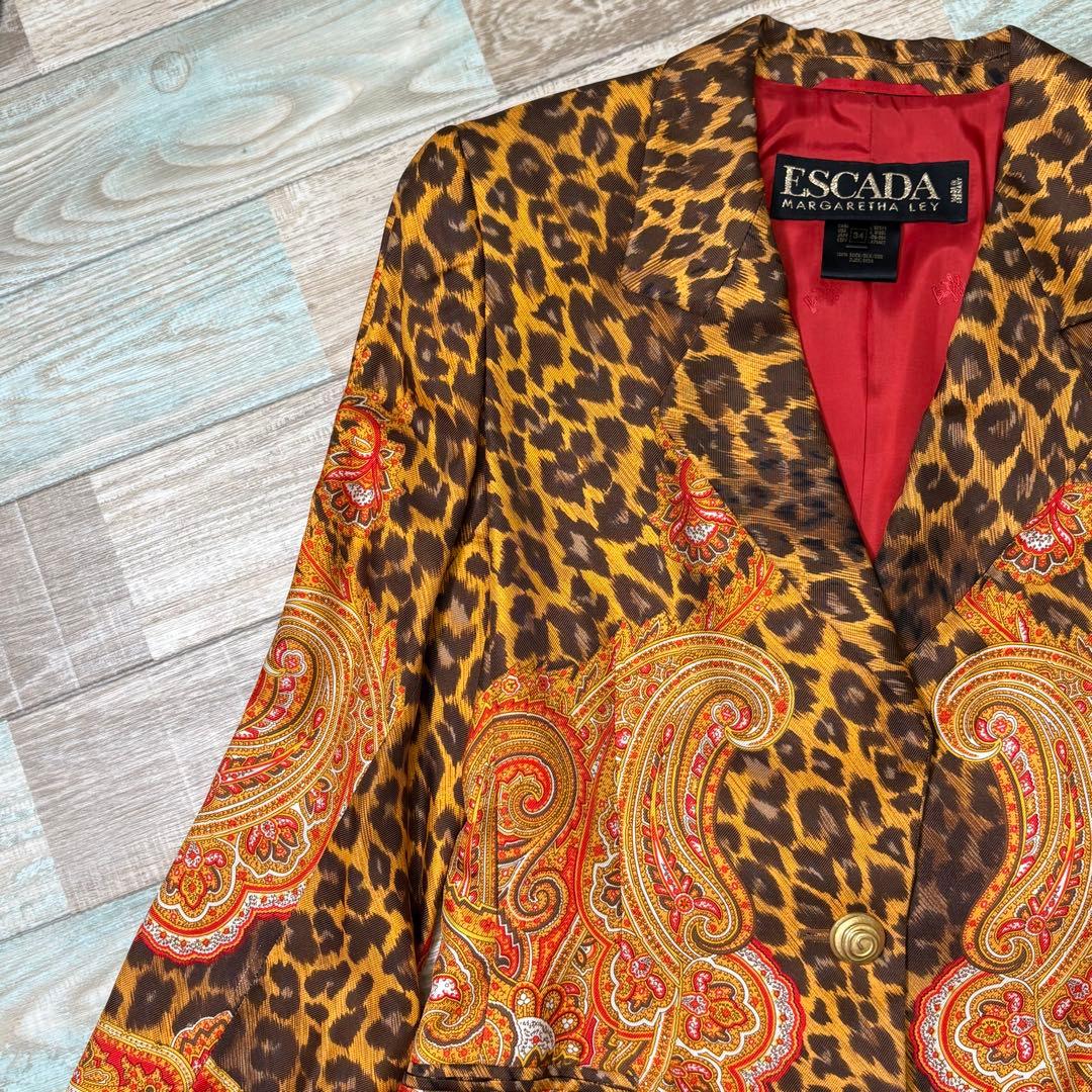 ESCADA エスカーダ ジャケット ペイズリー シルク
