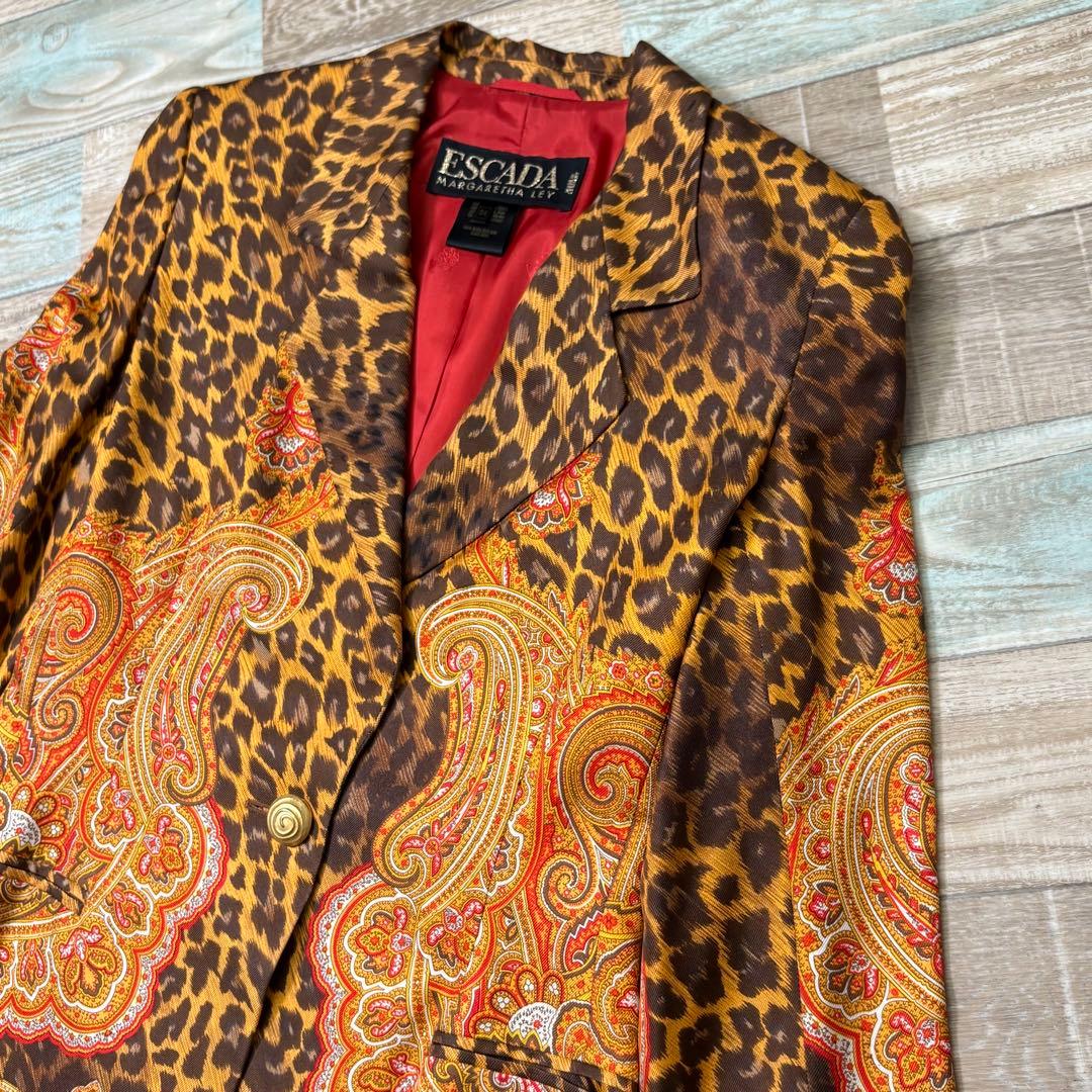 ESCADA エスカーダ ジャケット ペイズリー シルク