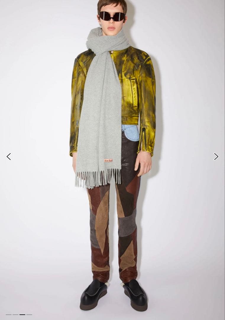 Acne Studios フリンジウールスカーフ　オーバーサイズ 200x70