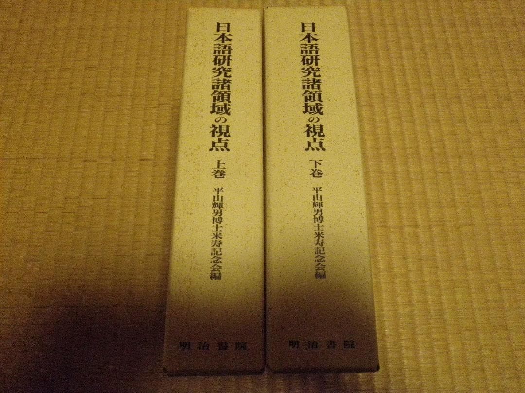 日本語研究諸領域の視点 上下巻