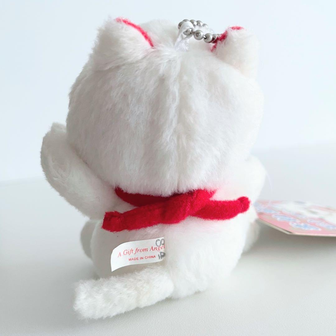 レア 開運 モンチッチ まねき猫 ぬいぐるみマスコット 新品タグ付 平成レトロ