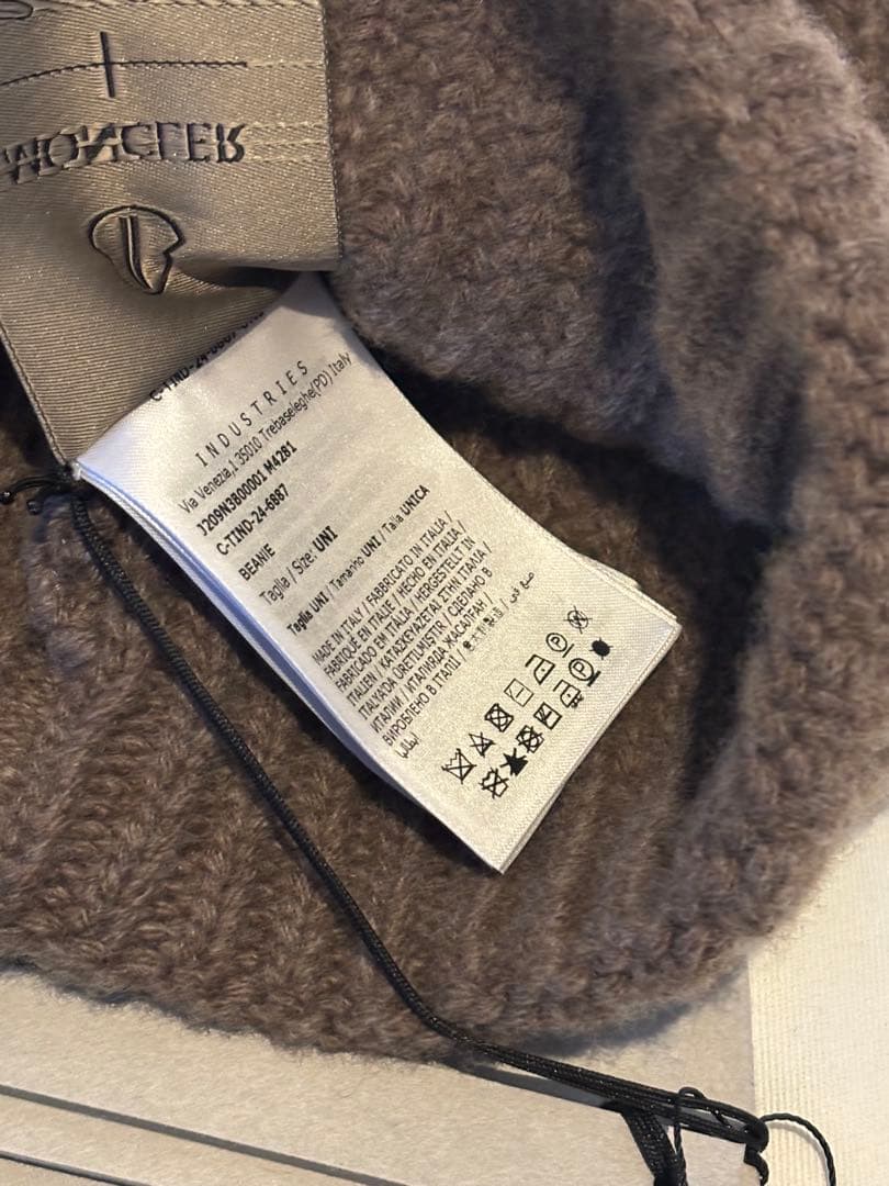 Moncler Rick Owens モンクレール　リックオウエンス　ビーニー