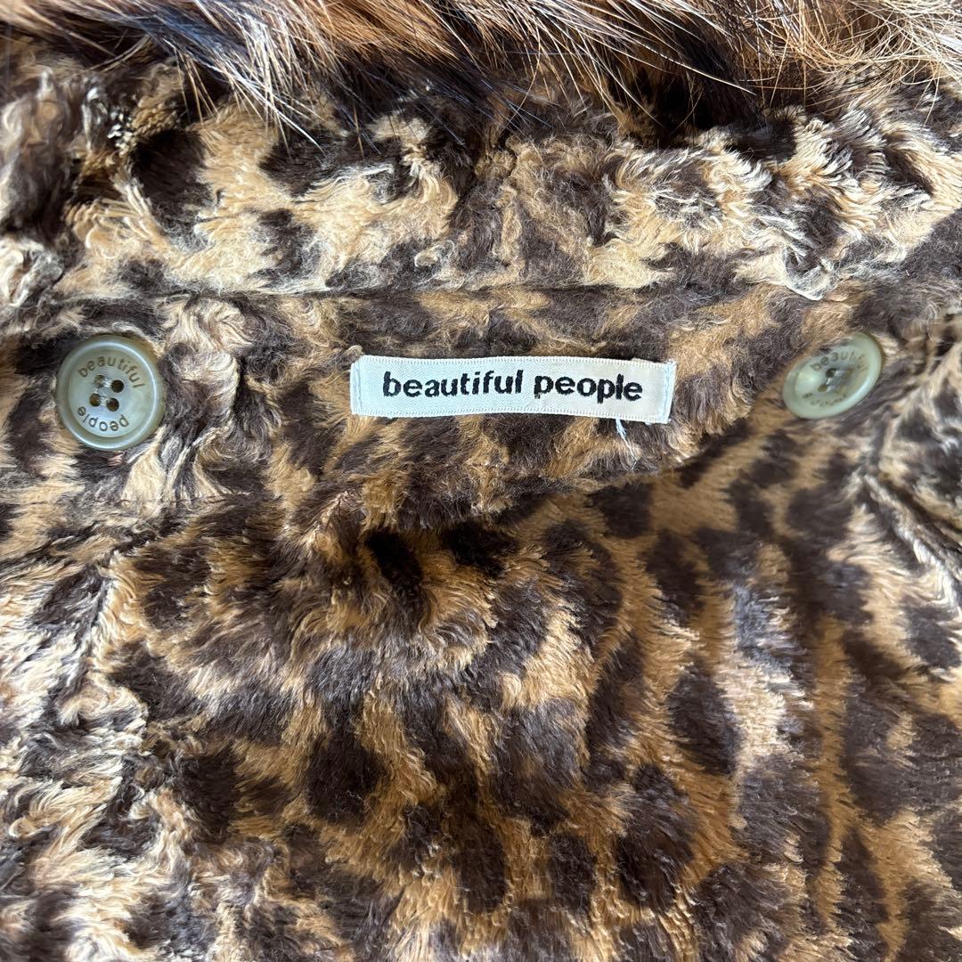 beautiful people モッズコート ファー付き（used）