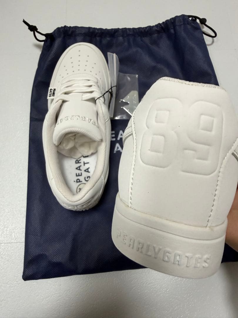 【新品タグ付き】PEARLY GATES シューズ ホワイト