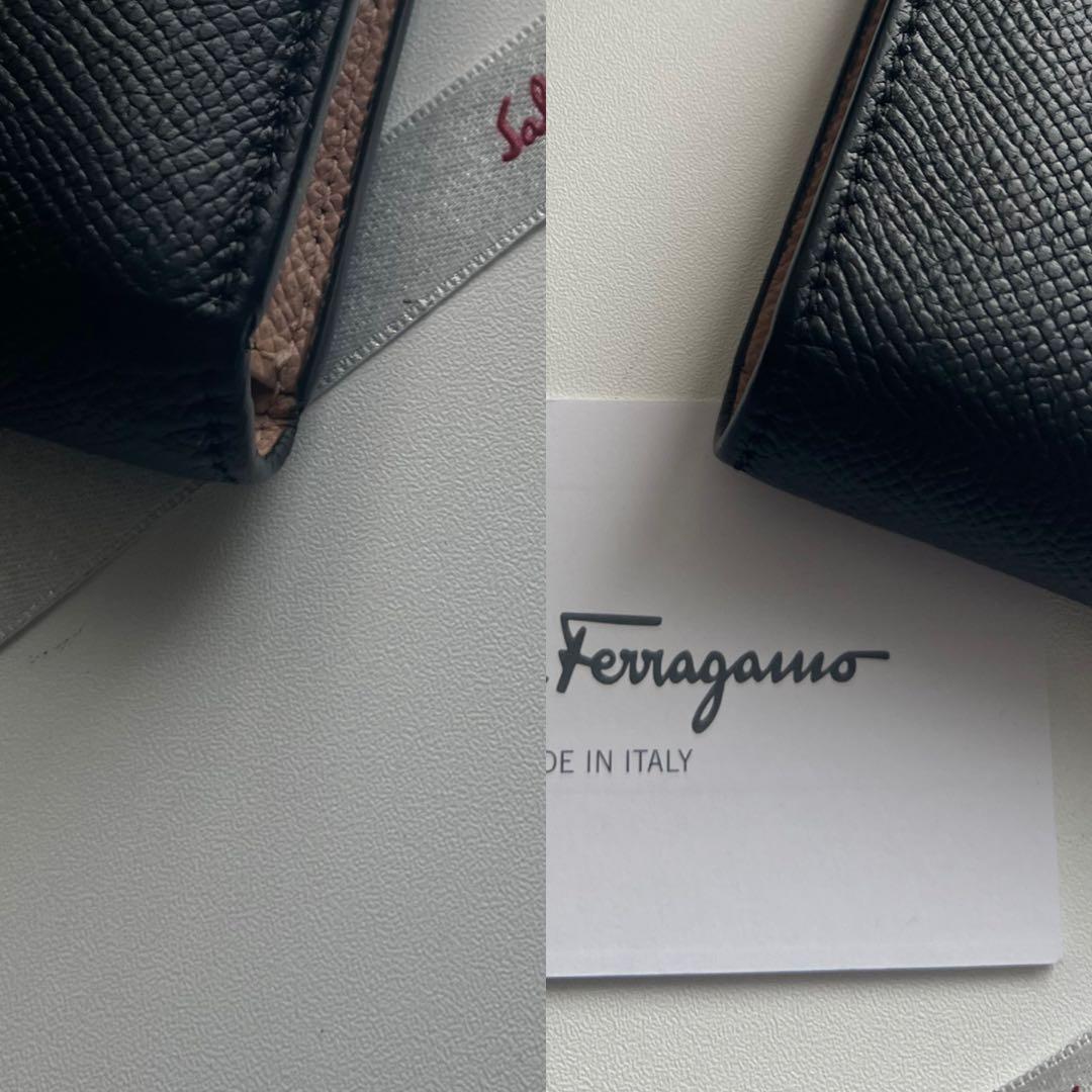 191 美品 Ferragamo サルバトーレフェラガモ 2つ折り財布