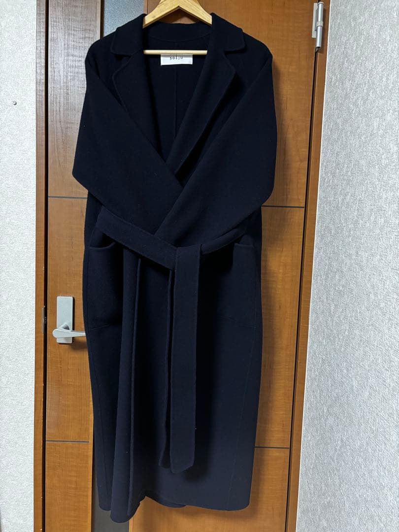 ソージュ soeju ウールリバーコート