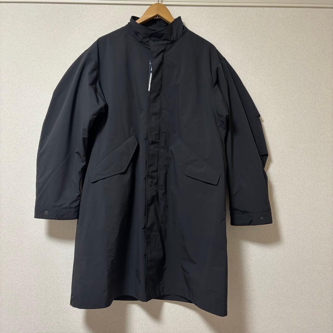 【新品】ユニクロ ブラック ウィンドプルーフ2WAYコートM オーバーサイズ