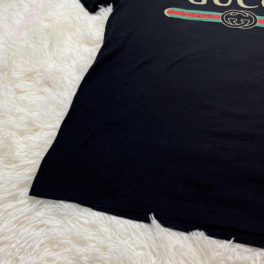 GUCCI ヴィンテージロゴウォッシュド オーバーサイズ Tシャツ　美品