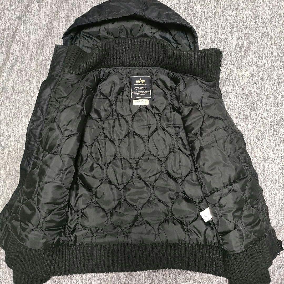 2way ALPHA INDUSTRIES MA-1 フーデッドリブジャケット