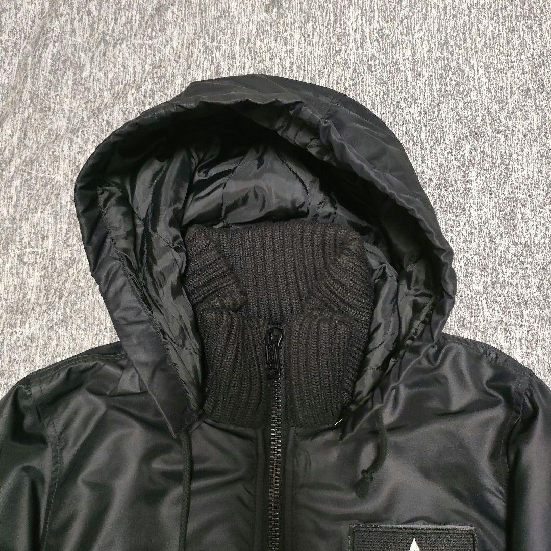 2way ALPHA INDUSTRIES MA-1 フーデッドリブジャケット