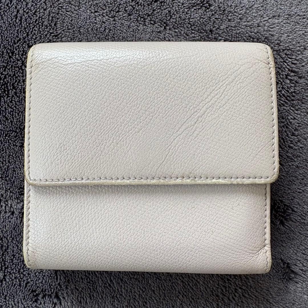 CHANEL 三つ折り財布 ラベンダーグレー