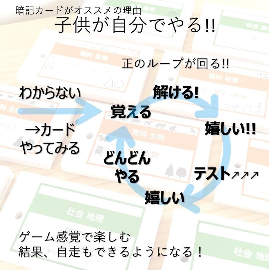 中学受験 暗記カード【4年上 理社国1-9回】 予習シリーズ 組み分け対策
