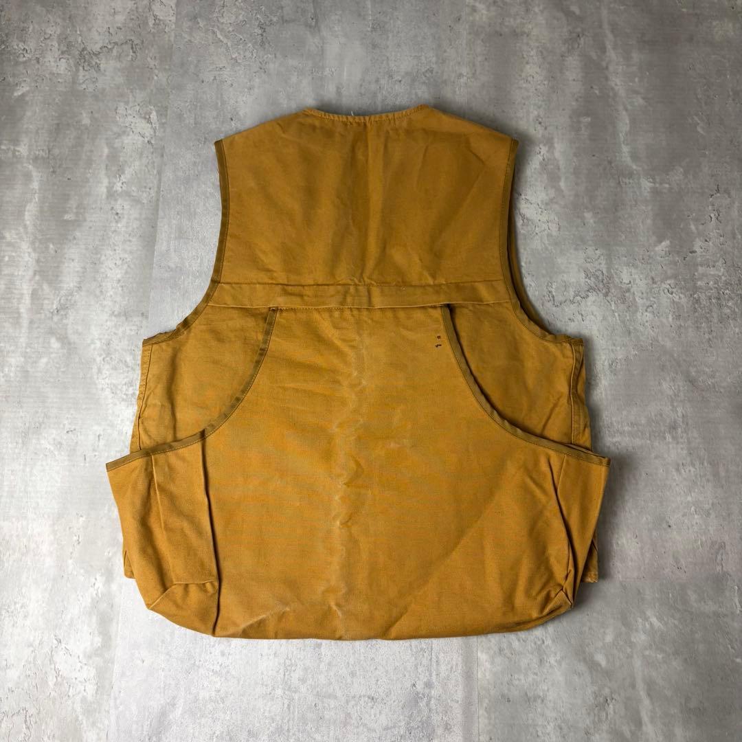 70s USA製 RED HEAD ダック地 ハンティングベスト ベージュ 茶