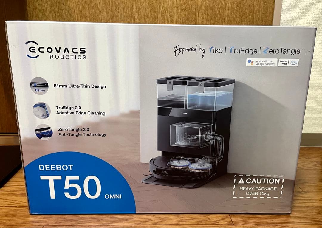 ECOVACS DEEBOT T50 OMNI ブラック ロボット掃除機